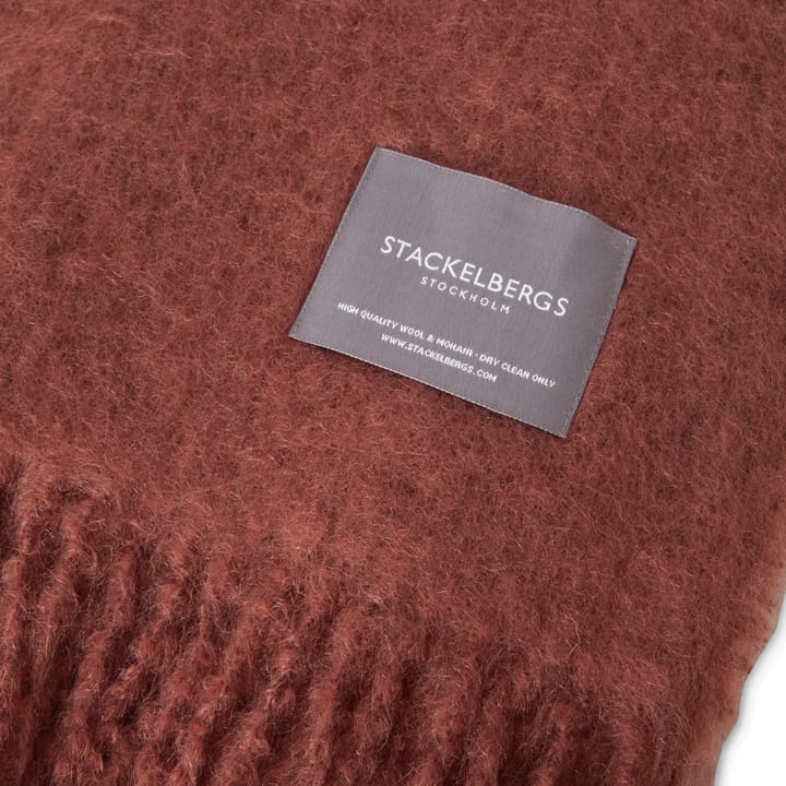 Mohair pläd - Mahogny - Stackelbergs