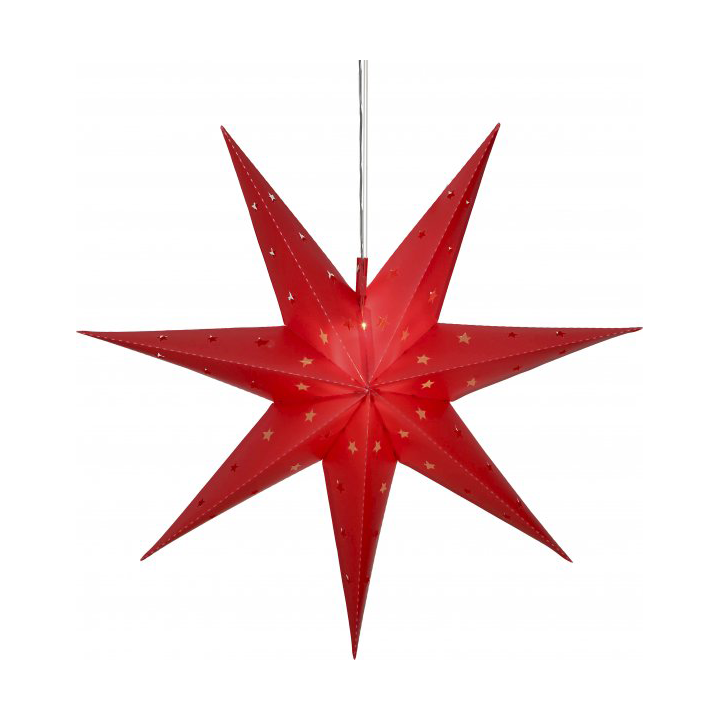 Star Trading Alice fönsterlampa stjärna 60 cm Röd | Skandinavisk Design | Bordslampor | Röd