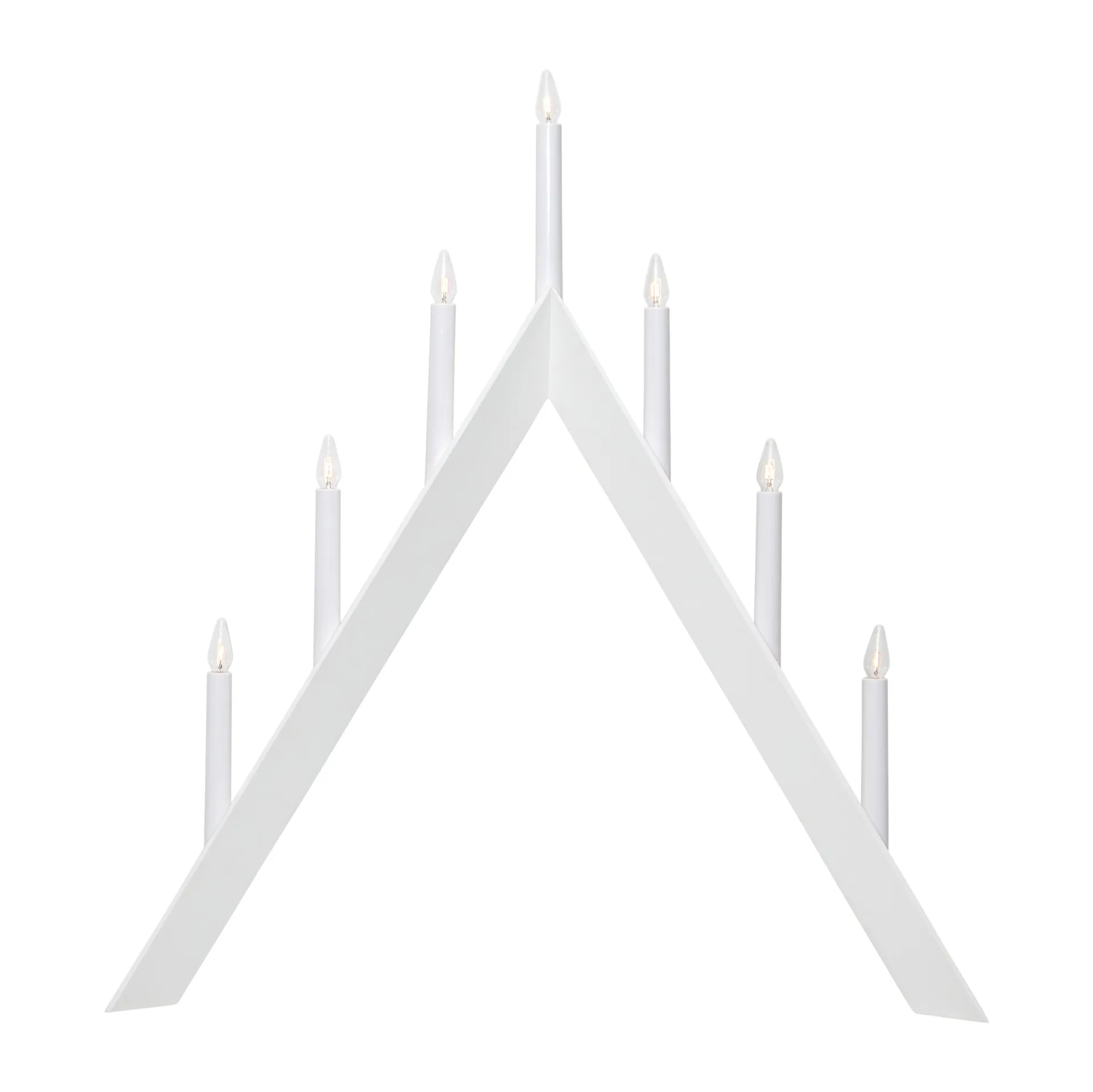 Arrow adventsljusstake 64,5 cm, Vit Star Trading