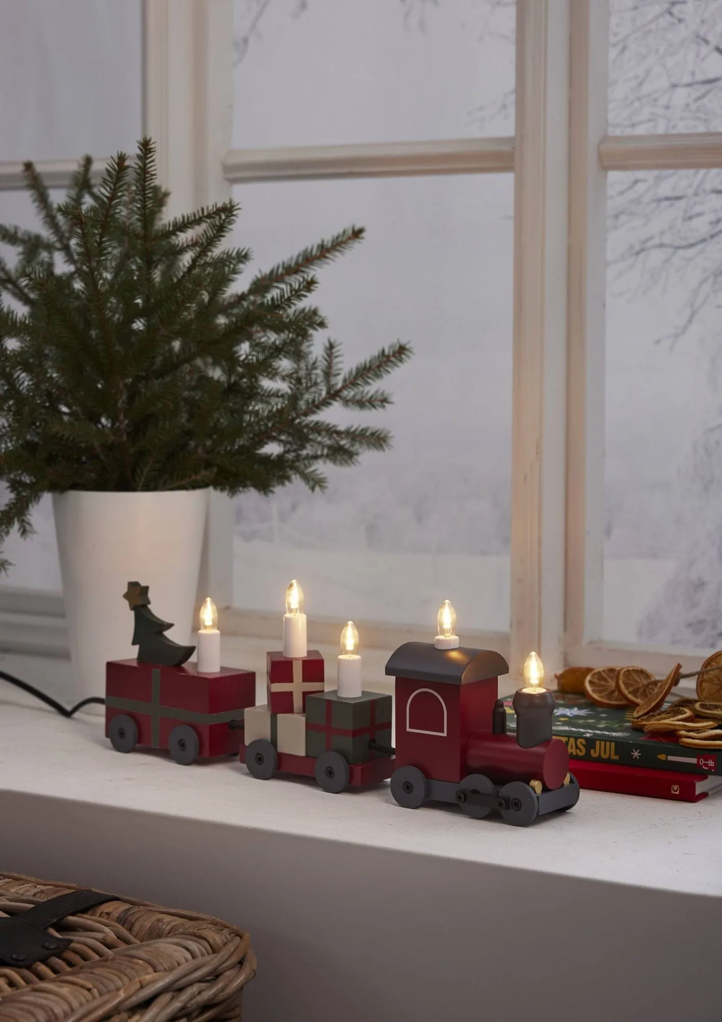 Christmas Train adventsljusstake, Multi Star Trading