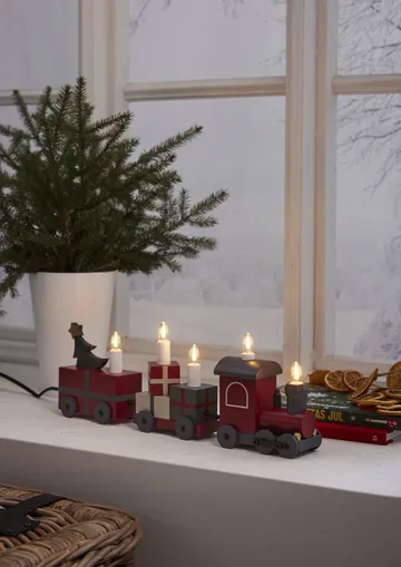 Christmas Train adventsljusstake - Multi - Star Trading