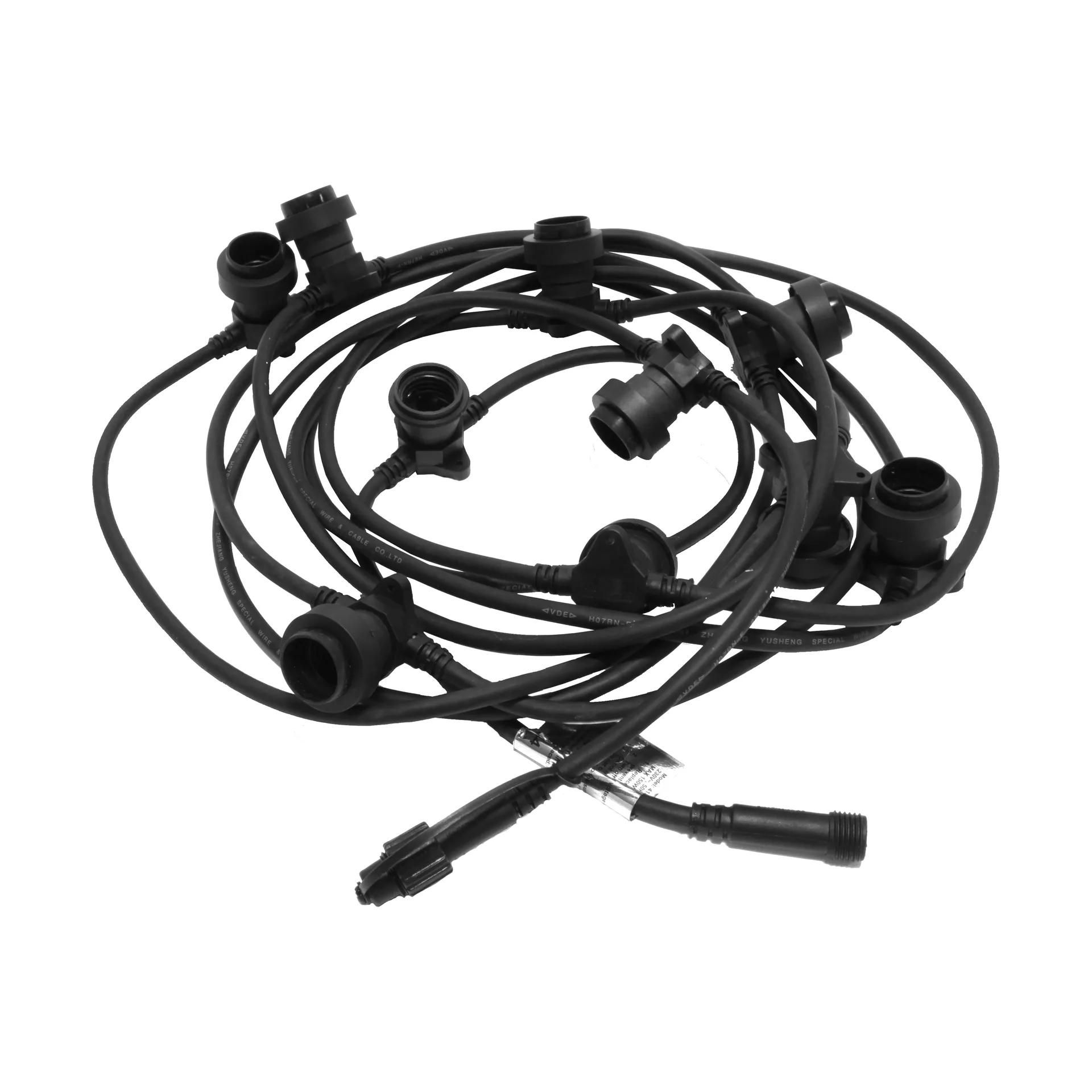 Connecta ljusslinga E27 7,35 m, Svart Star Trading