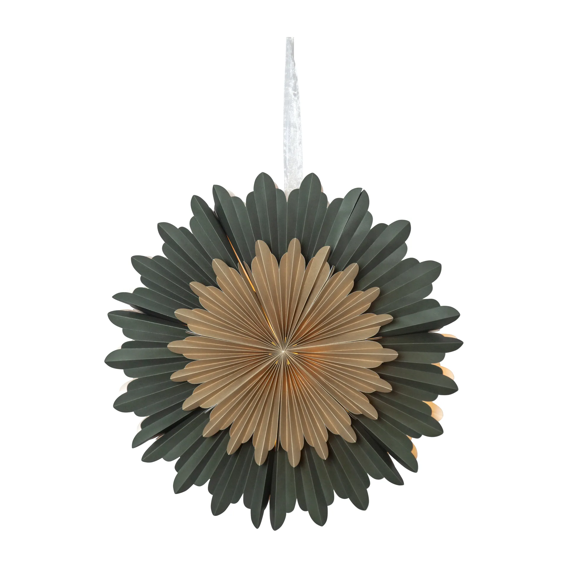 Crystal adventsstjärna Ø55 cm, Grön Star Trading