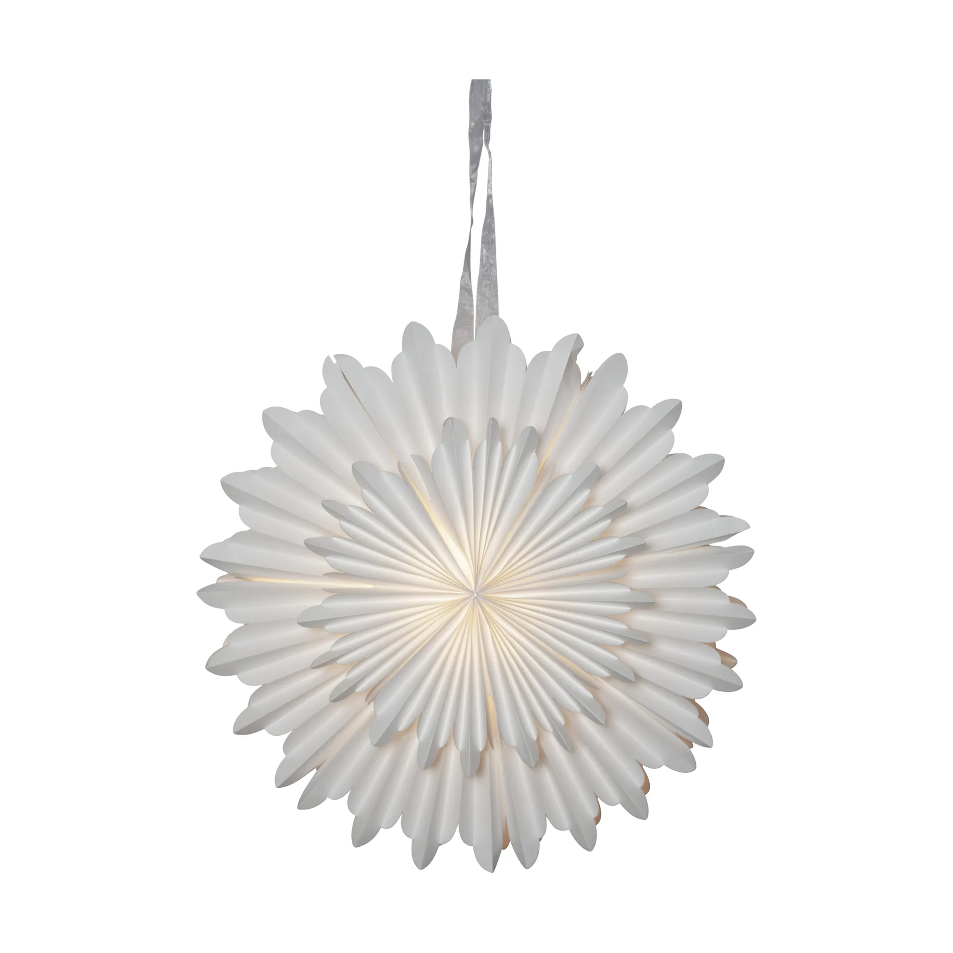 Crystal pappersstjärna Ø55 cm, Vit Star Trading