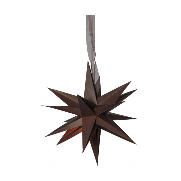 December pappersstjärna 35 cm, Brun Star Trading
