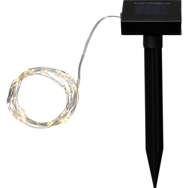 Dew Drop ljusslinga solcell 5 m, Silver Star Trading