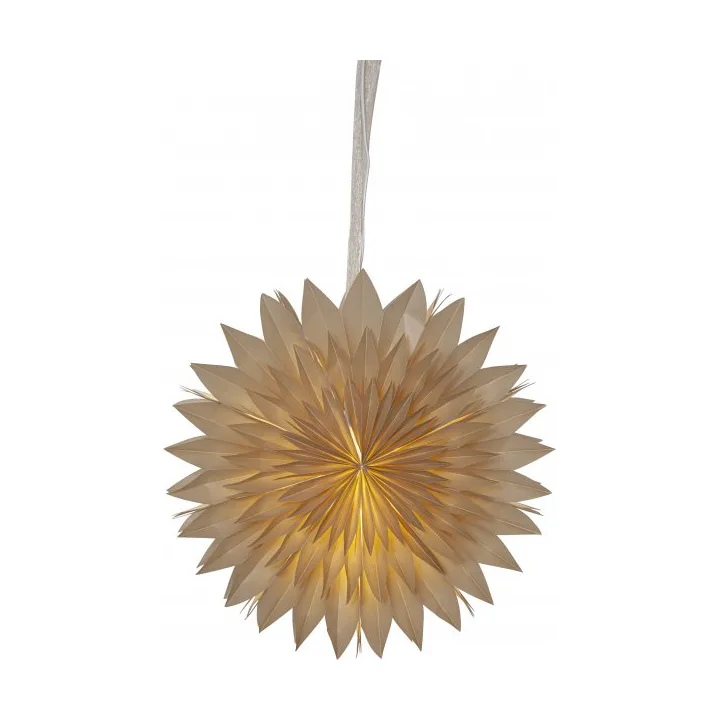 Dis pappersstjärna - Brun, 50x50 cm - Star Trading