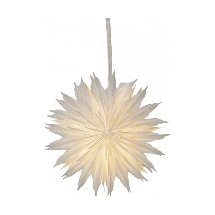 Dis pappersstjärna - Vit, 40x40 cm - Star Trading