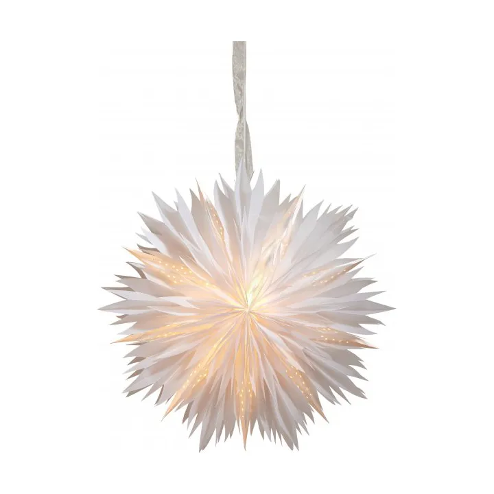 Dis pappersstjärna - Vit, 60x60 cm - Star Trading