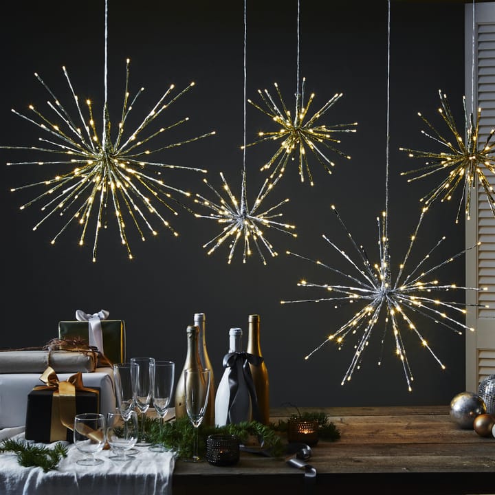 Firework hängande dekoration 30 cm, silver Star Trading