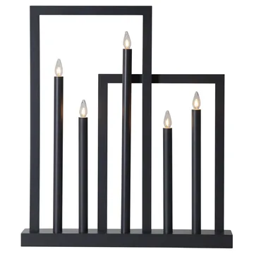 Frame adventsljusstake - Grå - Star Trading