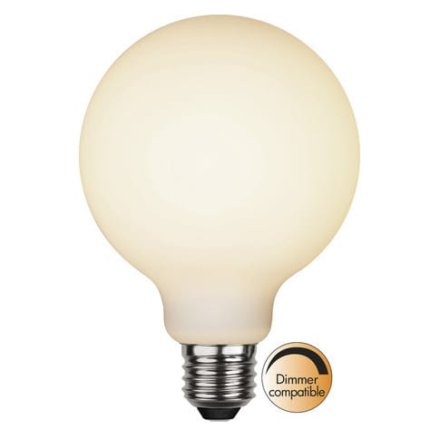 Frosted filament glödlampa E27 dimbar - 9,5 cm, 2700K - Star Trading