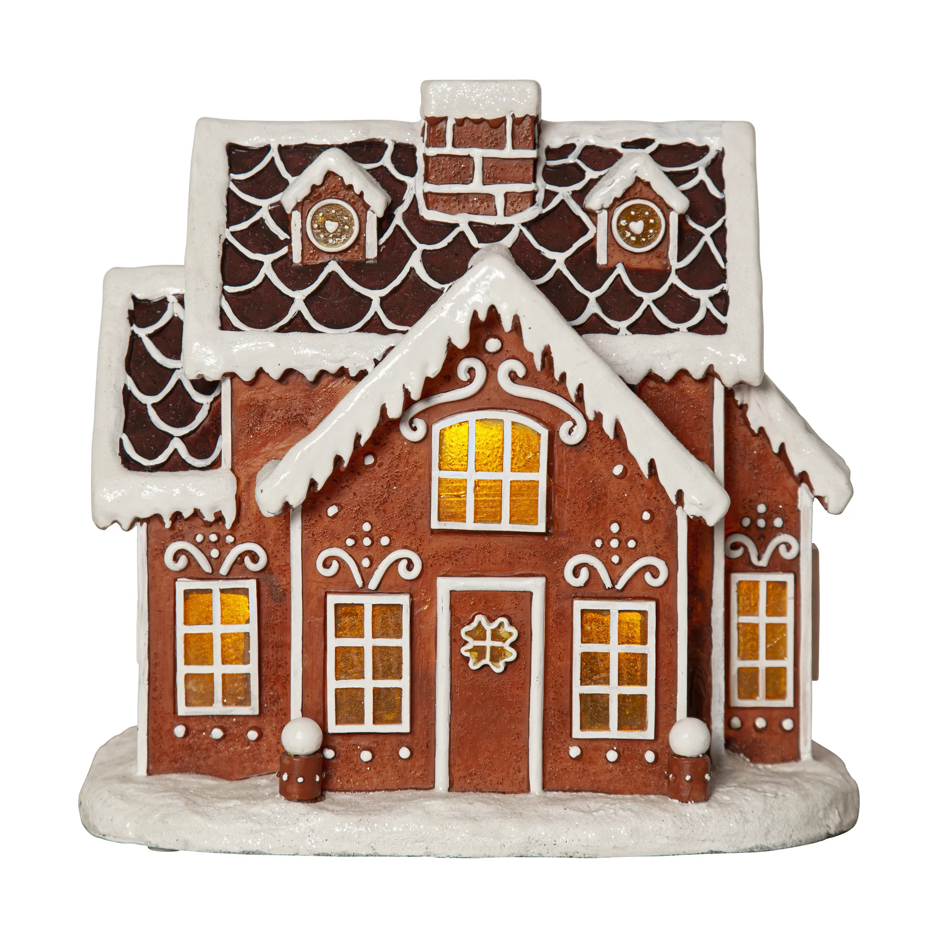 Gingerville panorama julbelysning, Brun Star Trading