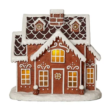 Gingerville panorama julbelysning - Brun - Star Trading