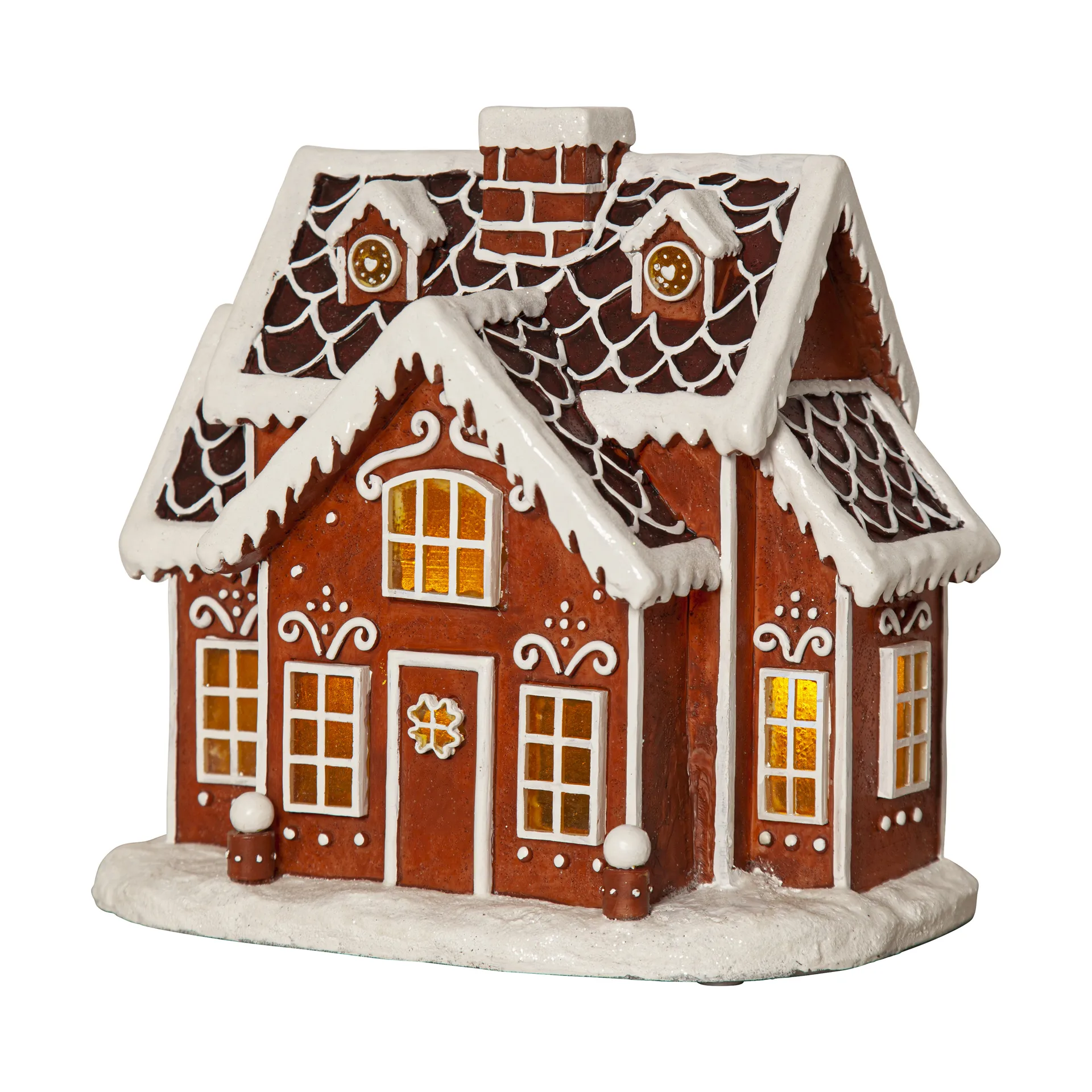 Gingerville panorama julbelysning, Brun Star Trading