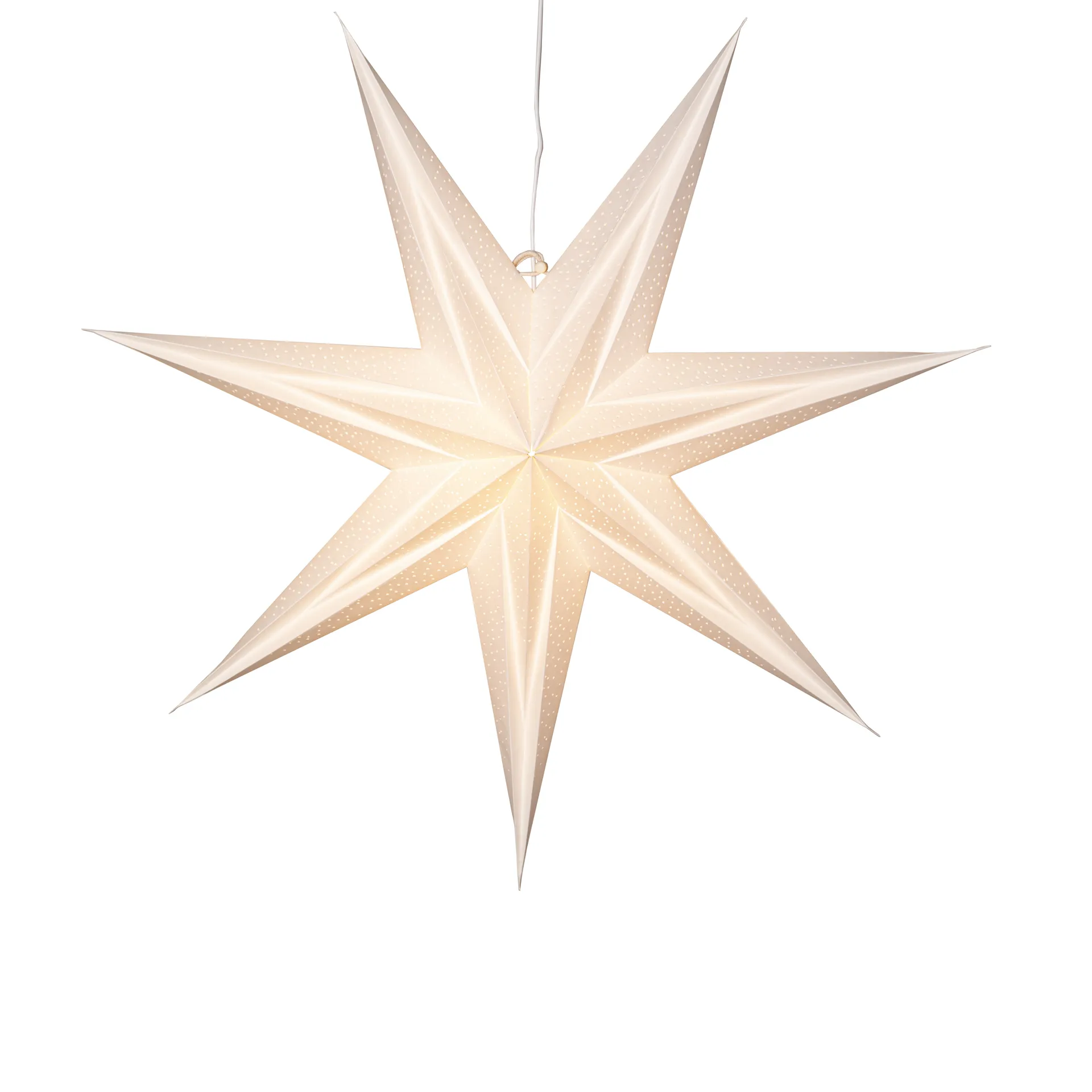 Holly pappersstjärna 60 cm, Vit Star Trading