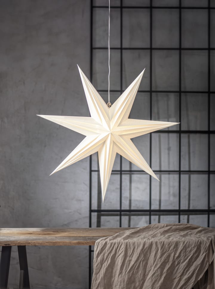 Holly pappersstjärna 75 cm, Vit Star Trading