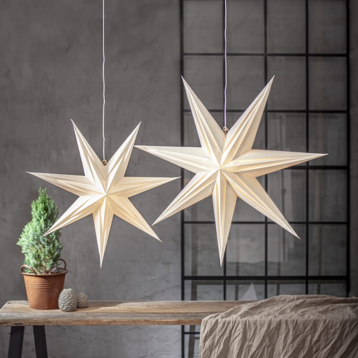 Holly pappersstjärna 75 cm, Vit Star Trading