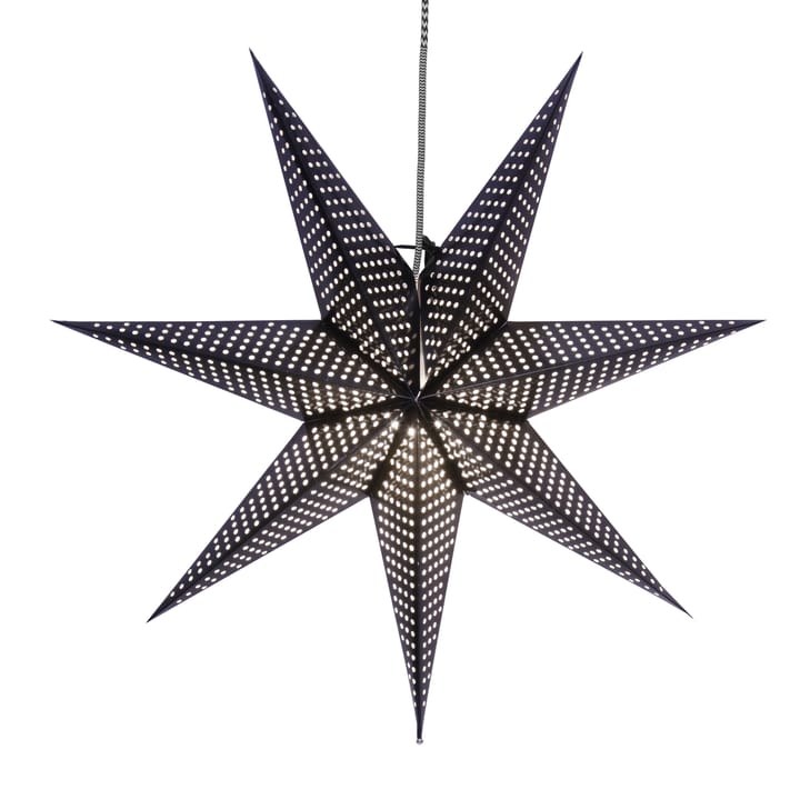 Huss adventsstjärna 60 cm - svart - Star Trading