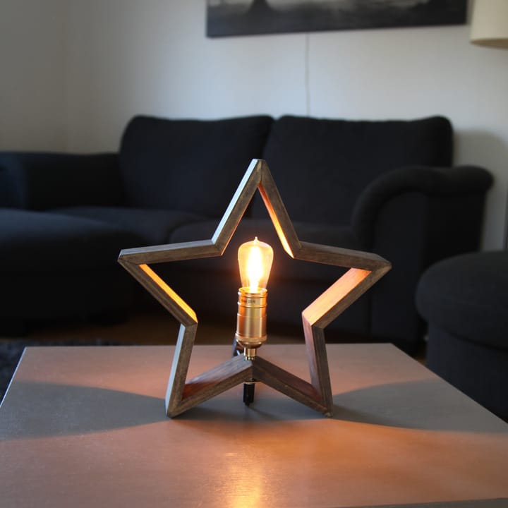 Lysekil adventsstjärna bord 29 cm, Brun Star Trading