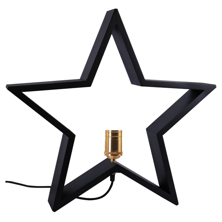 Lysekil adventsstjärna bord 48 cm, Svart Star Trading