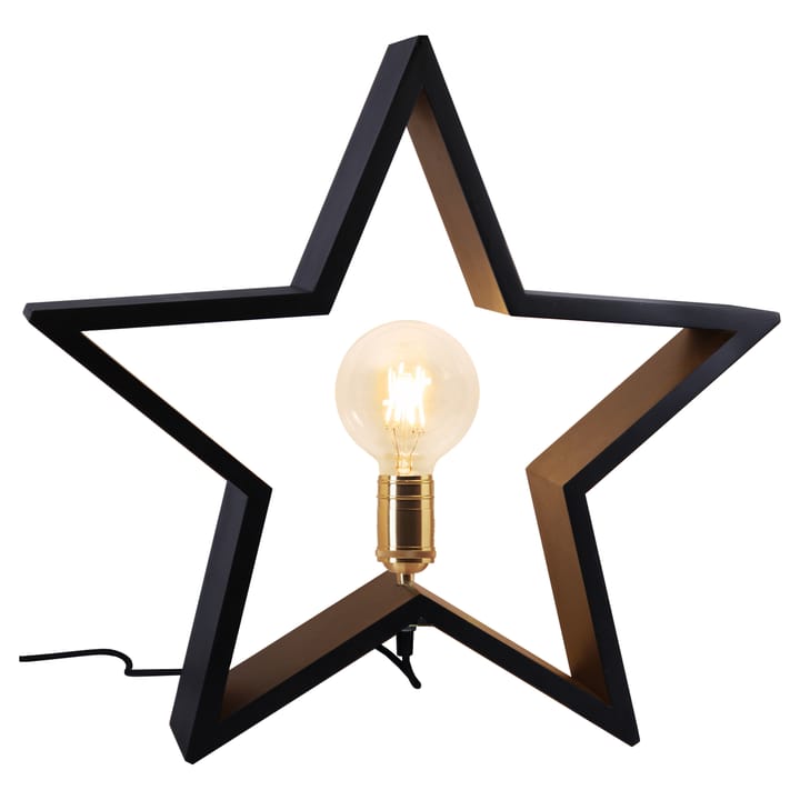 Lysekil adventsstjärna bord 48 cm, Svart Star Trading