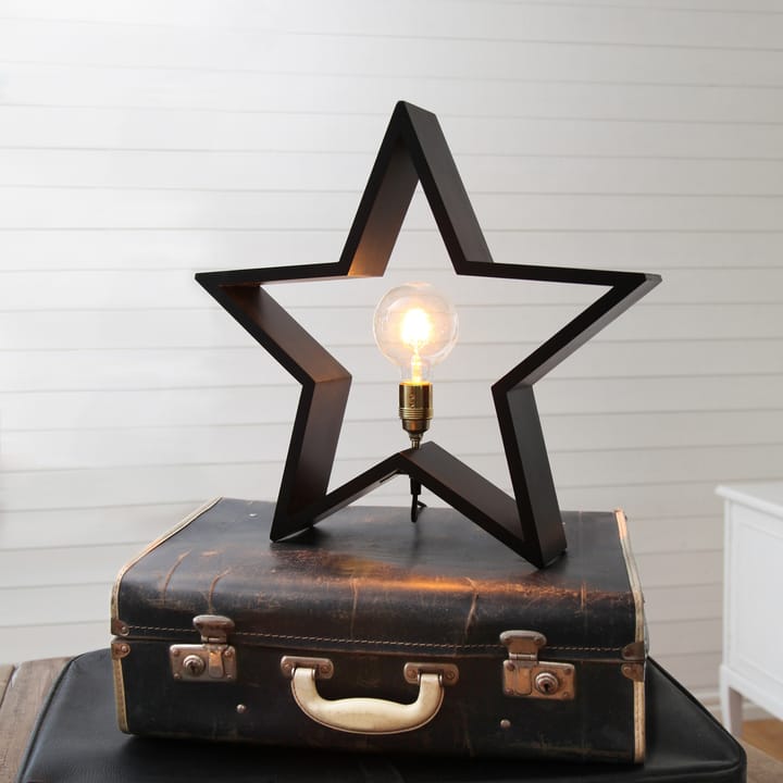 Lysekil adventsstjärna bord 48 cm, Svart Star Trading