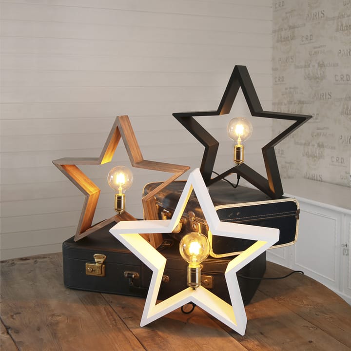 Lysekil adventsstjärna bord 48 cm, Svart Star Trading