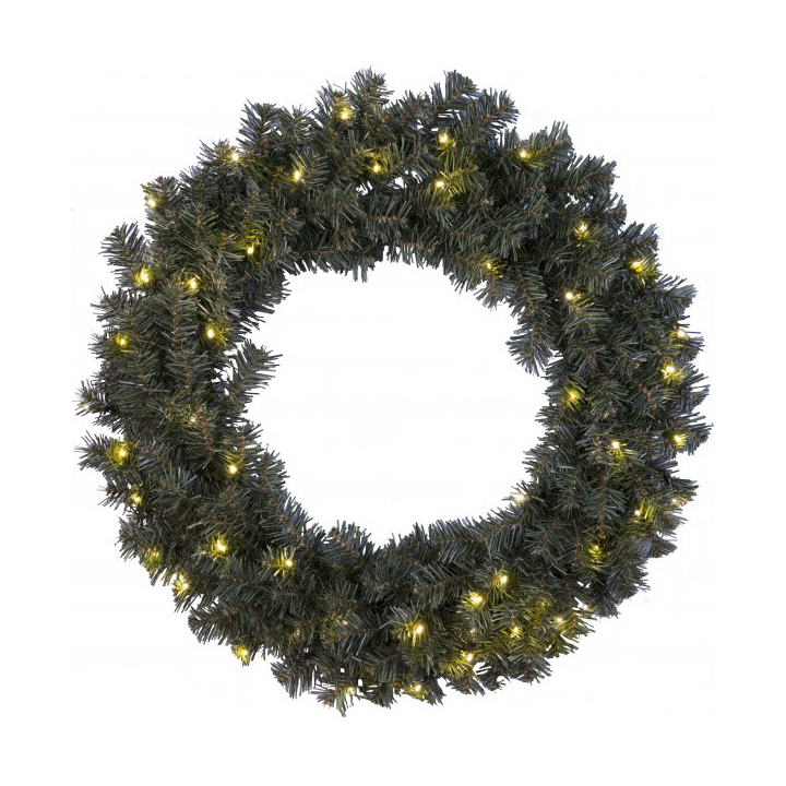 Star Trading Ottawa krans LED 70 cm Grön | Skandinavisk Design | Dekorationsdetaljer | Grön