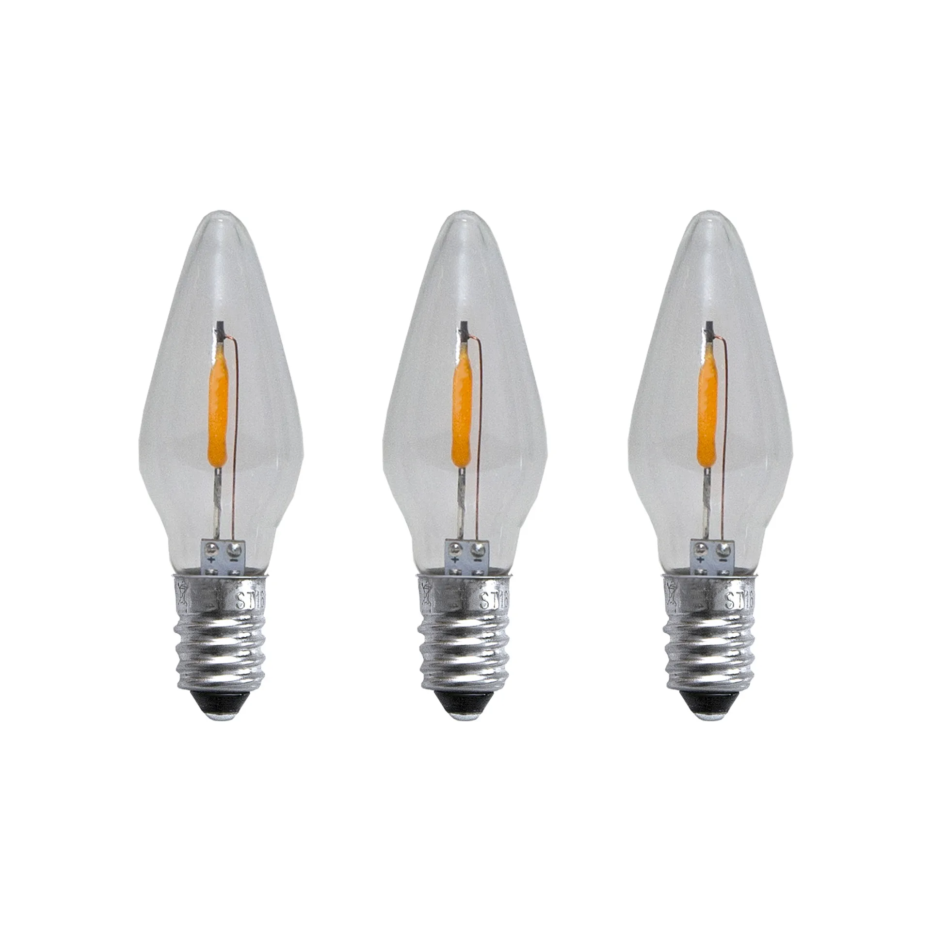 Reservlampa E10 LED filament soft glow 3-pack, 0,5W 1900K ej dimbar Star Trading