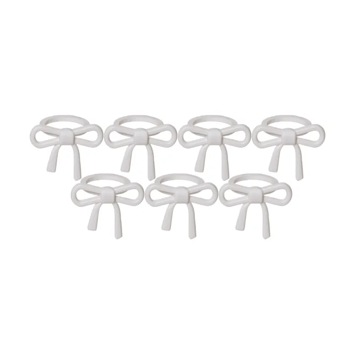 Rosett ljusmanschett - Vit, 7-pack - Star Trading