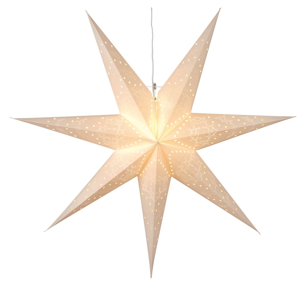 Star Trading Sensy julstjärna/adventsstjärna 70 cm Vit