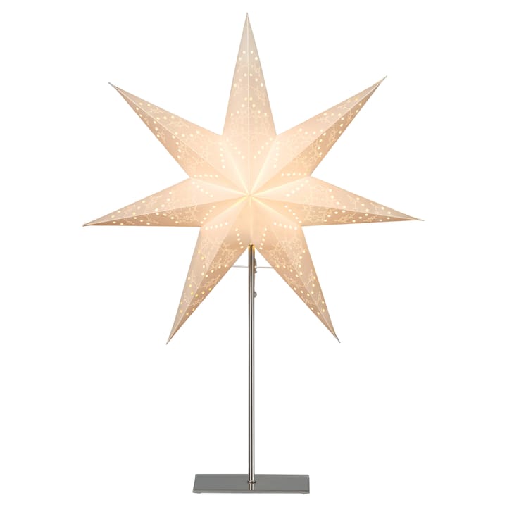 Sensy adventsstjärna på fot 78 cm - Vit - Star Trading