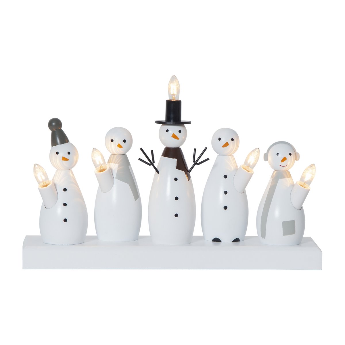 Star Trading Snowman adventsljusstake Vit | Skandinavisk Design | Adventsljusstakar | Vit