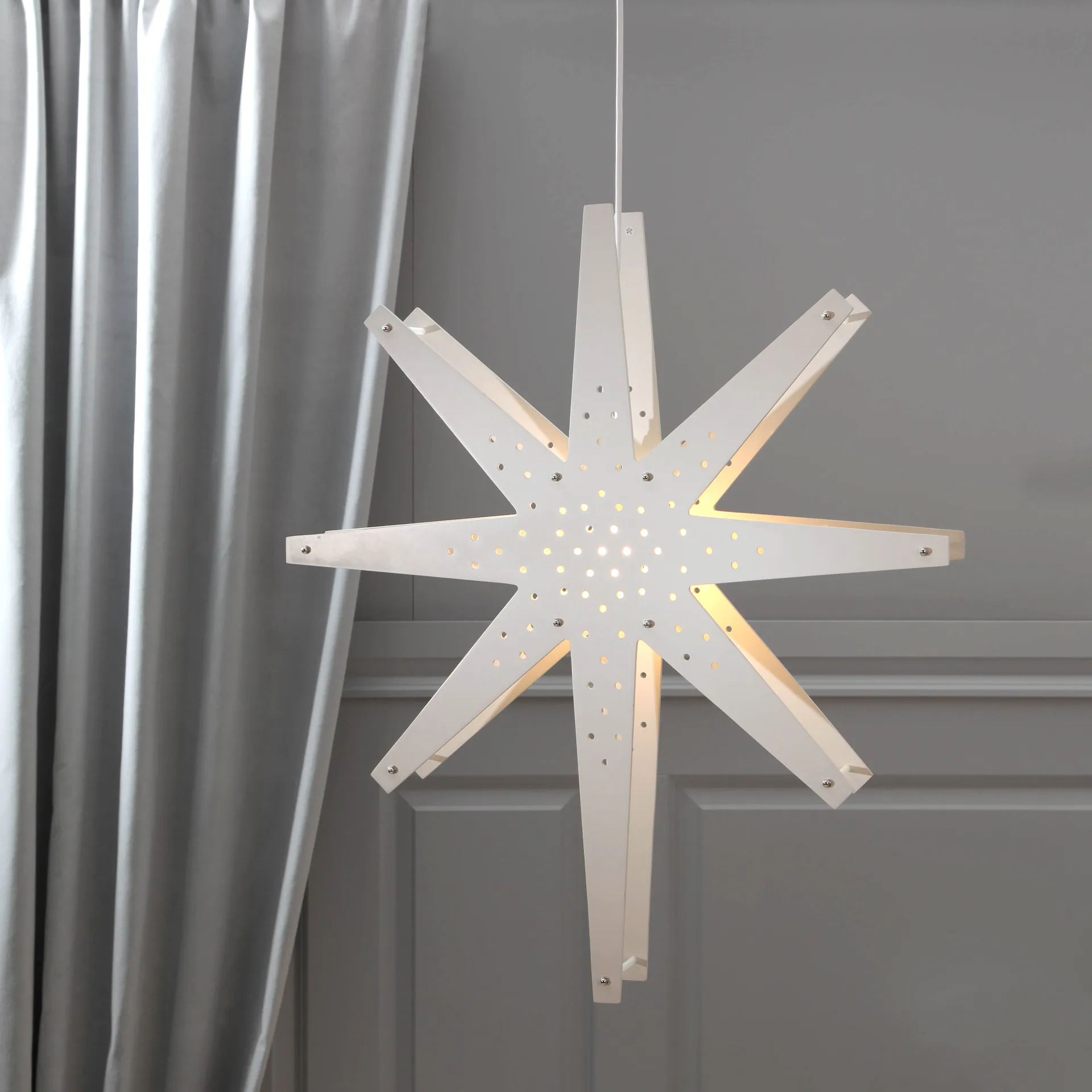Tall adventsstjärna 60x70 cm, Vit Star Trading