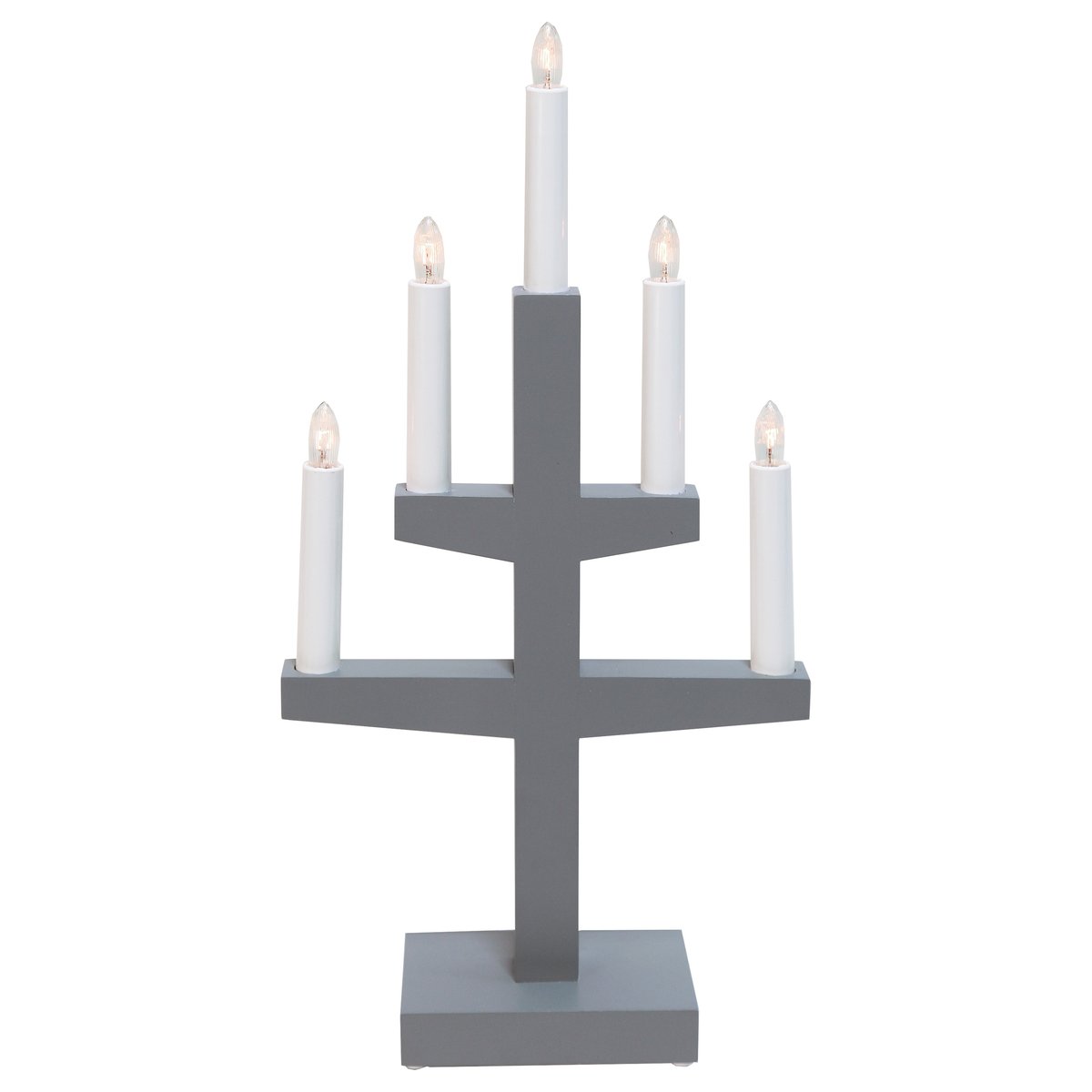 Star Trading Trapp adventsljusstake 46 cm Grå | Skandinavisk Design | Adventsljusstakar | Grå