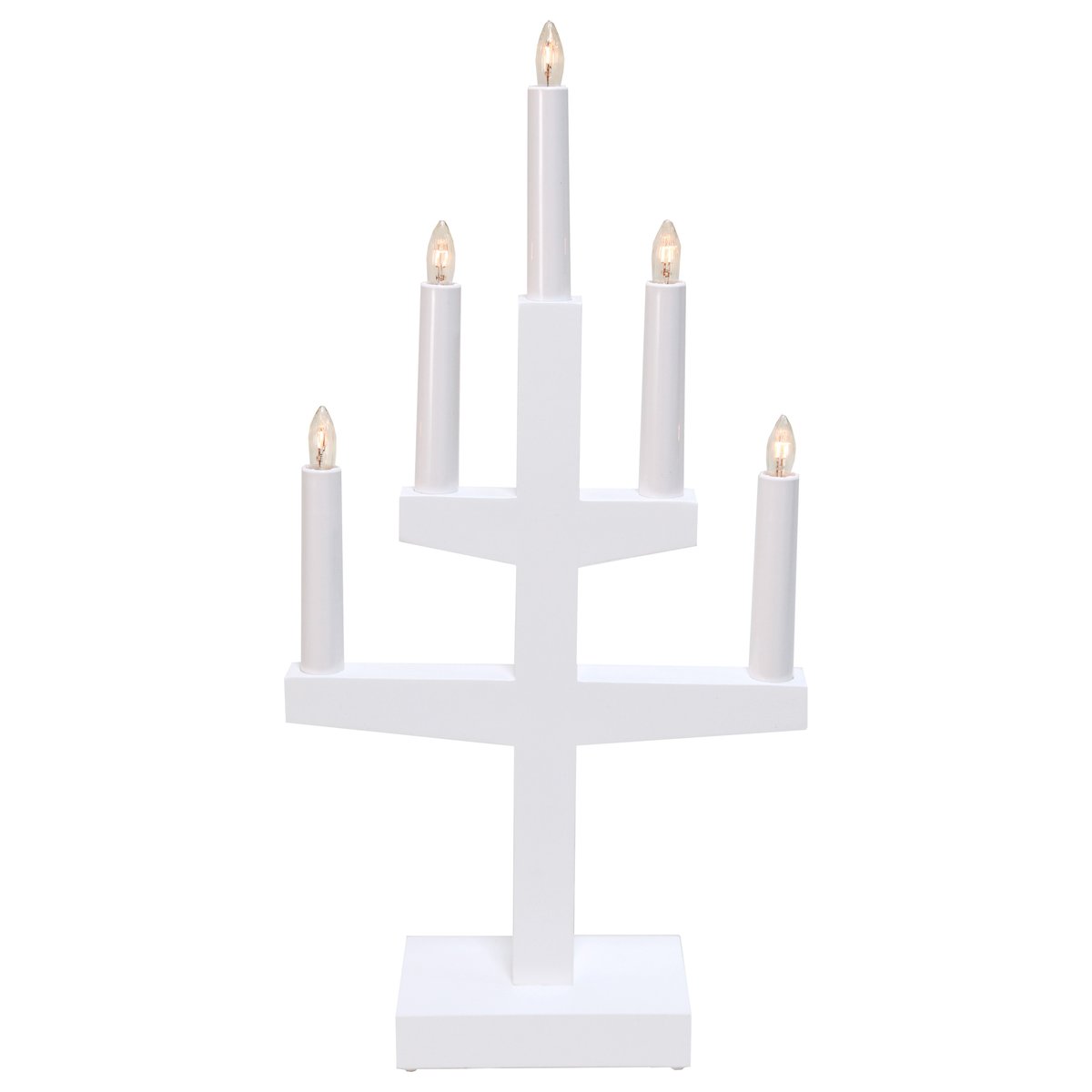 Star Trading Trapp adventsljusstake 46 cm Vit | Skandinavisk Design | Adventsljusstakar | Vit