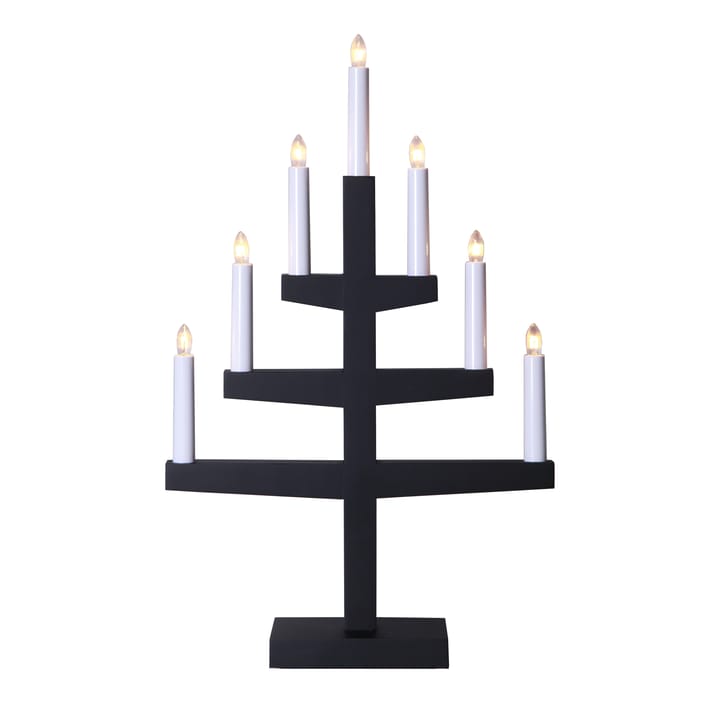 Trapp adventsljusstake 54 cm, svart Star Trading