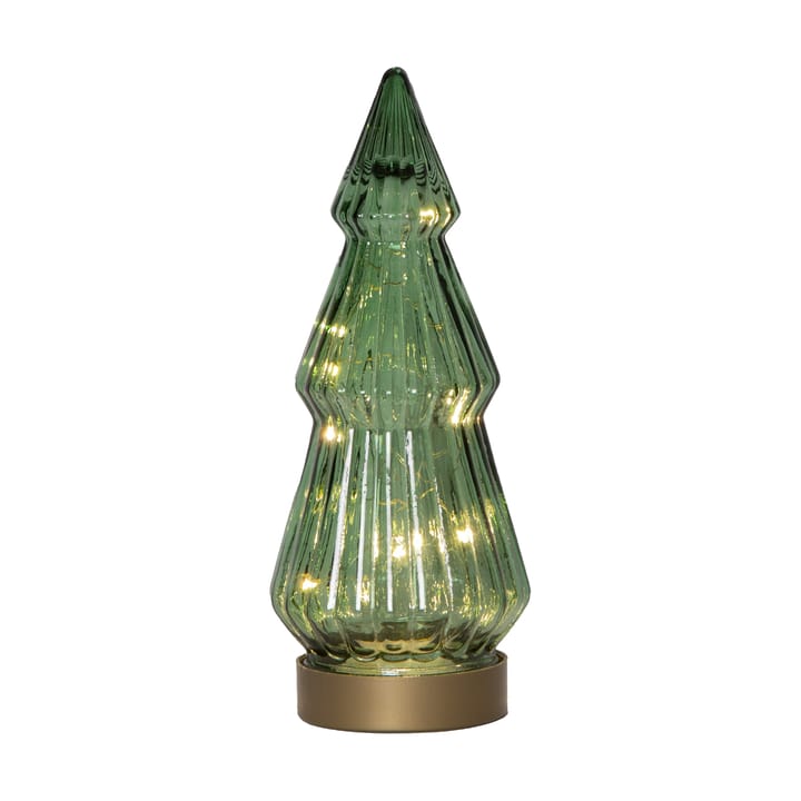 Verde glasdekoration LED 24 cm - Grön - Star Trading