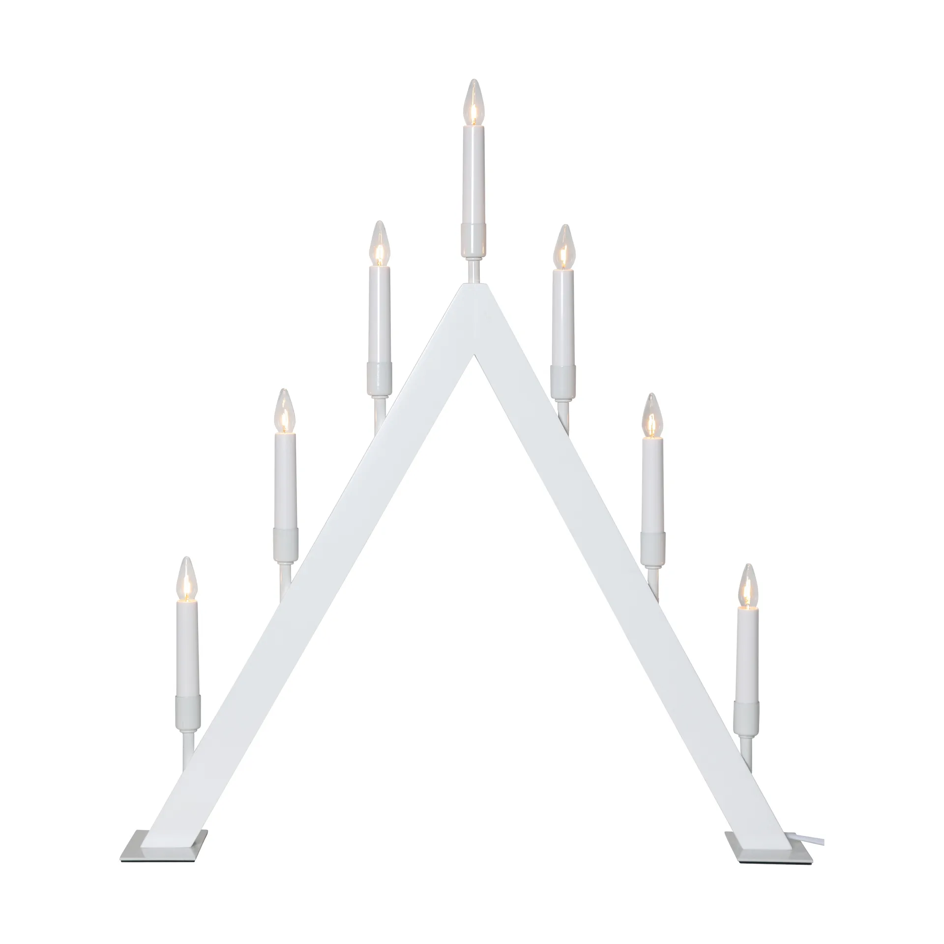 Vind A adventsljusstake, Vit Star Trading