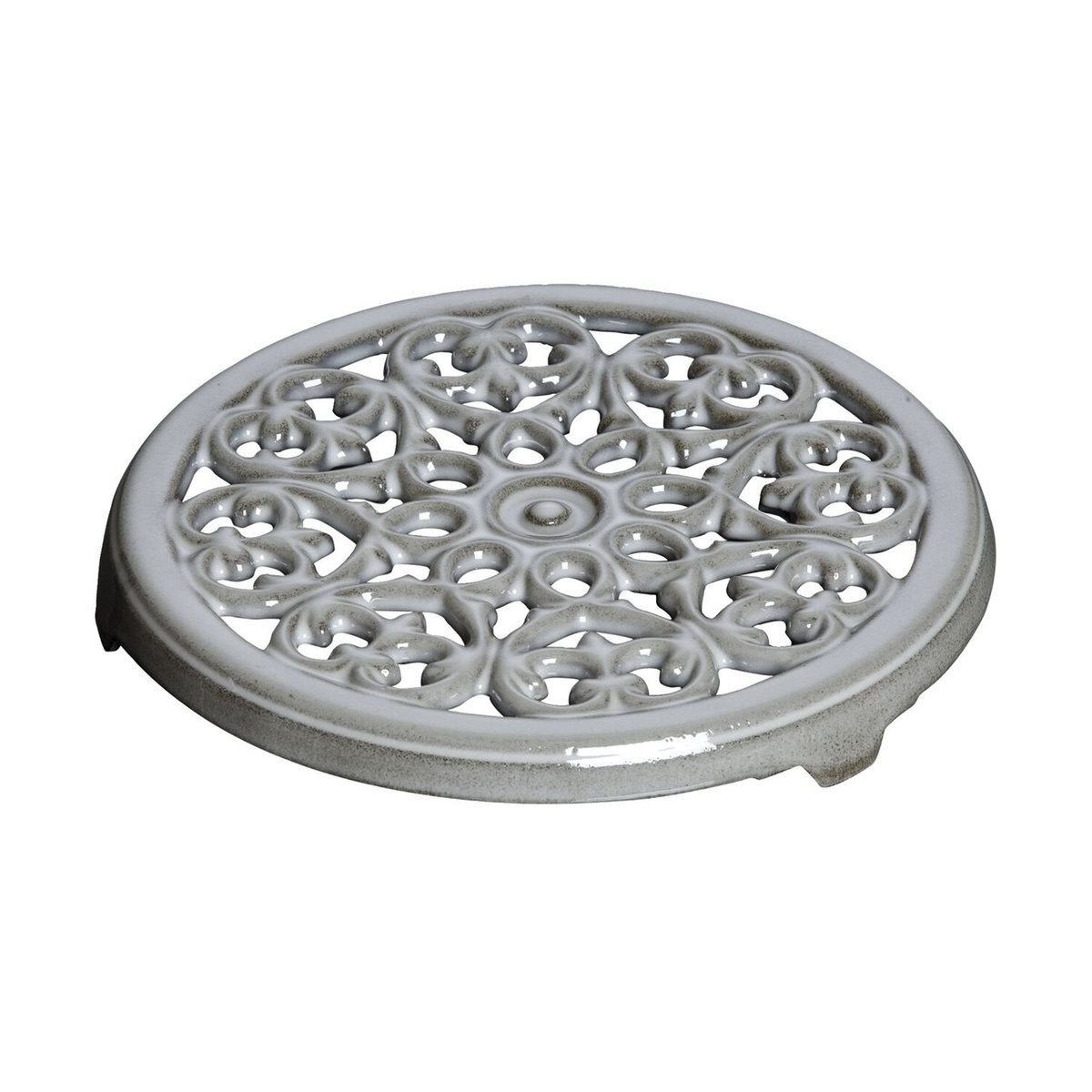 STAUB Lilly gjutjärnsunderlägg 23 cm Graphite-grey | Skandinavisk Design | Grytunderlägg | Grå