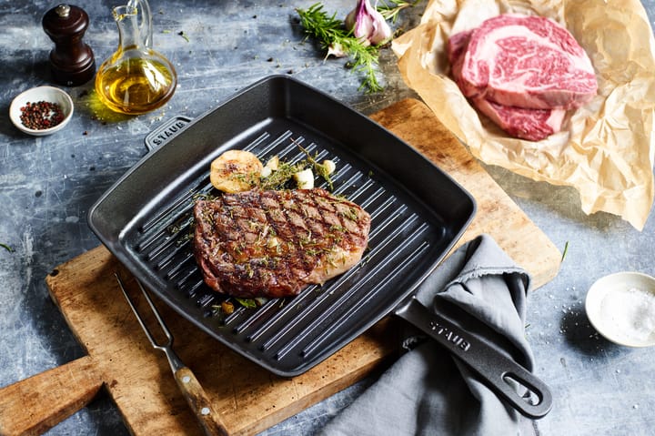 Staub American grillpanna gjutjärn, 26x26 cm STAUB
