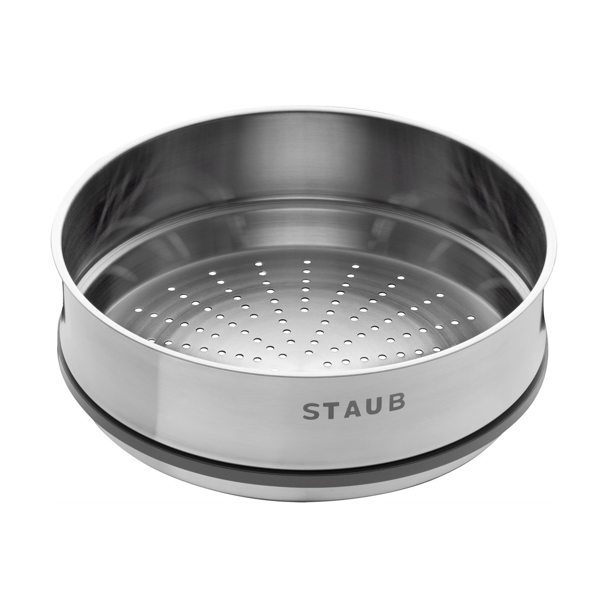 Staub ånginsats gryta Ø26 cm Rostfritt stål | Skandinavisk Design | Matkokare | Silverfärgad