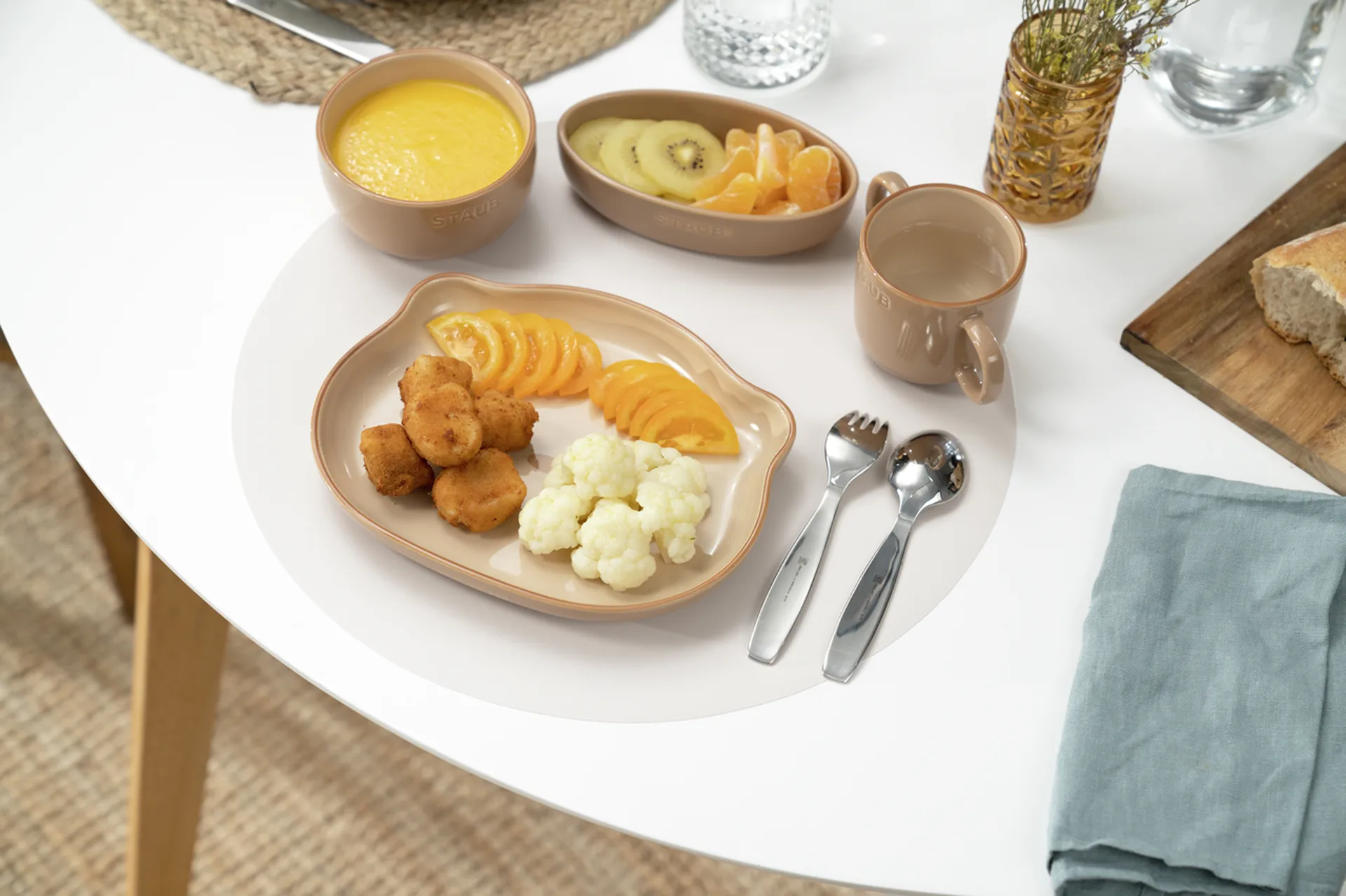 Staub barnservis 4 delar, Brun STAUB