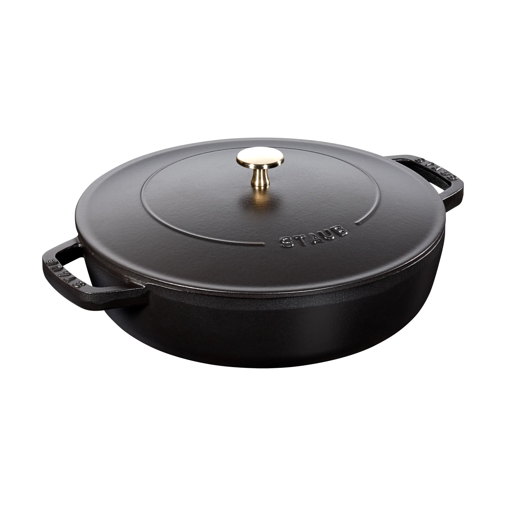 Staub Chistera traktörpanna gjutjärn Ø24 cm, Svart STAUB