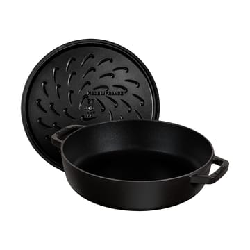 Staub Chistera traktörpanna gjutjärn Ø24 cm - Svart - STAUB