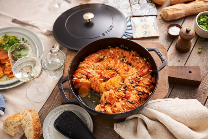 Staub Chistera traktörpanna gjutjärn Ø24 cm, Svart STAUB
