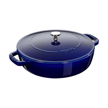 Staub Chistera traktörpanna gjutjärn Ø28 cm - Mörkblå - STAUB