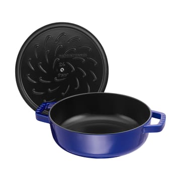 Staub Chistera traktörpanna gjutjärn Ø28 cm - Mörkblå - STAUB