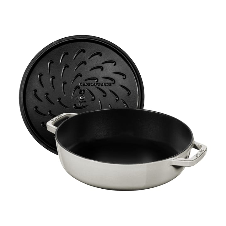 Staub Chistera traktörpanna gjutjärn Ø28 cm, White truffle STAUB